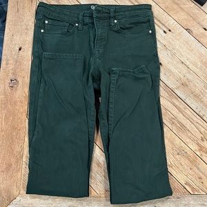 Size 27 Gap dark green jean legging